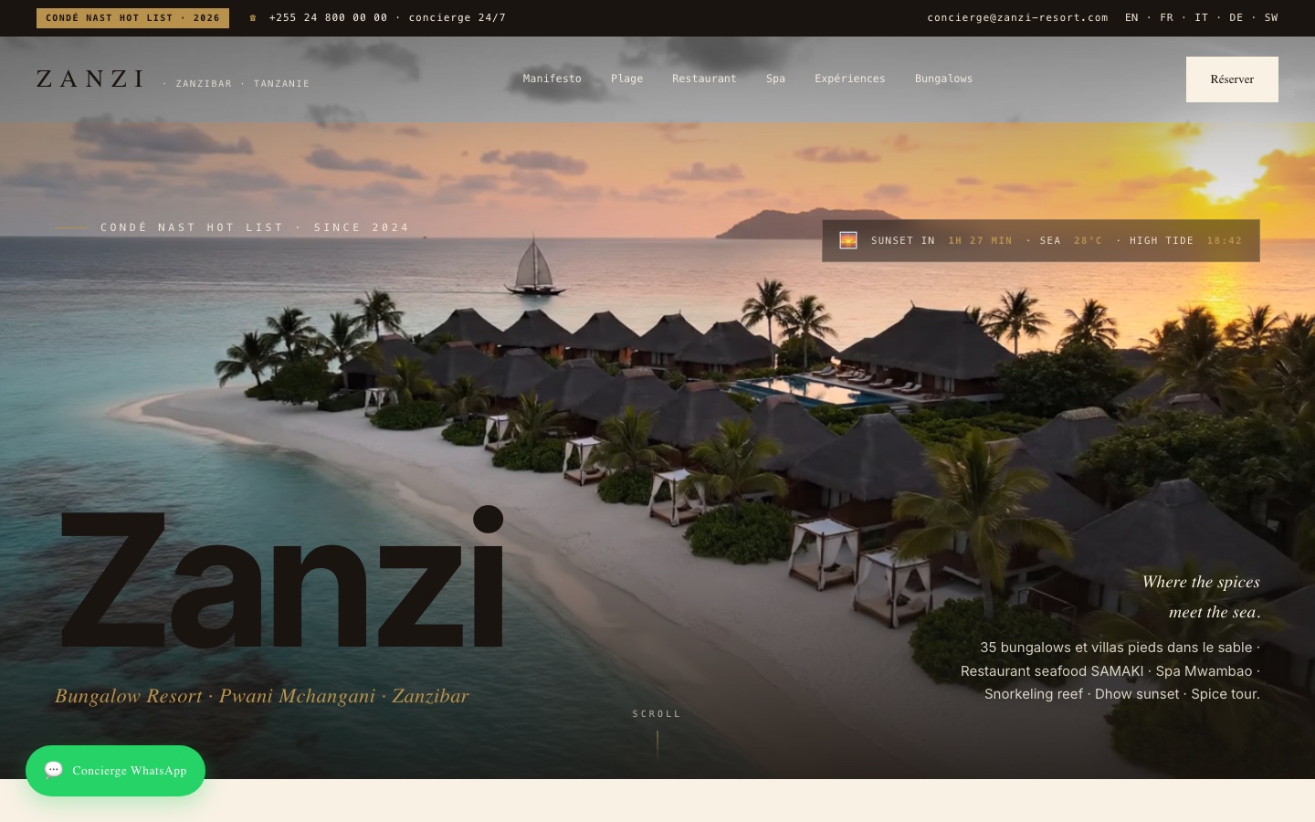 Zanzi · Resort 5★ Zanzibar