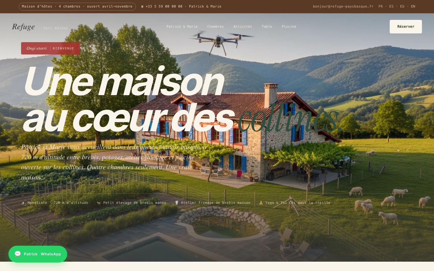 Refuge · Maison d'hôtes Pays Basque