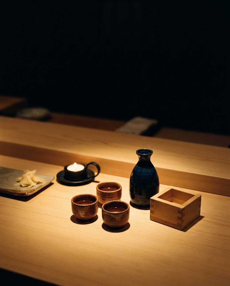 Détail comptoir saké