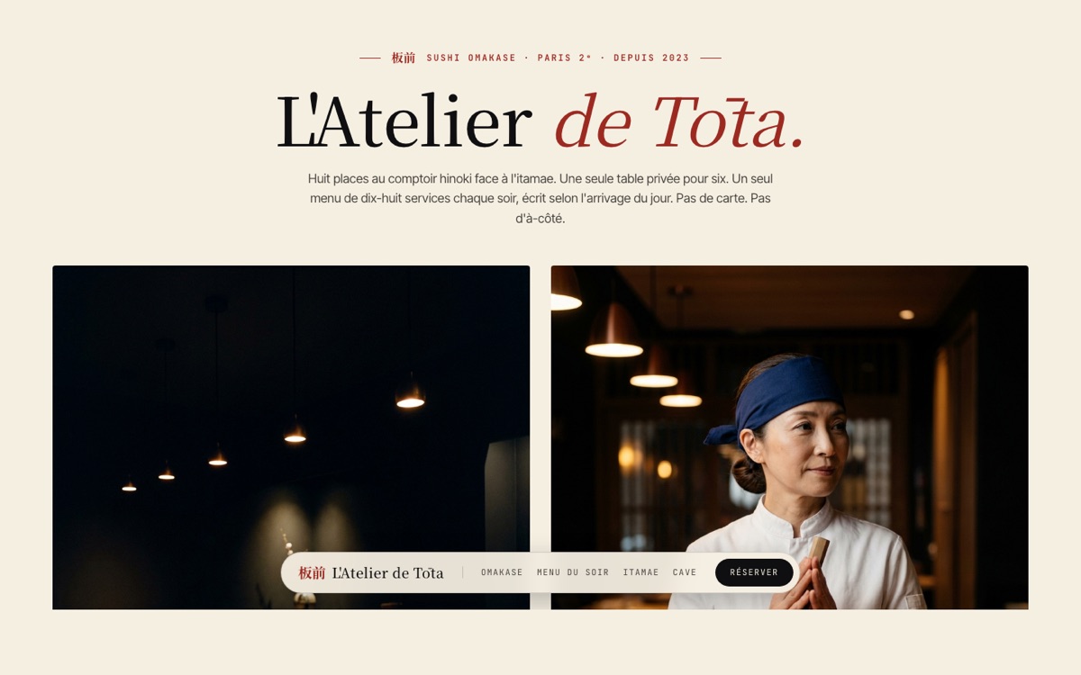 L'Atelier de Tōta — démo Atelier