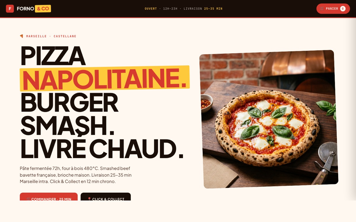 Forno & Co — démo Brick